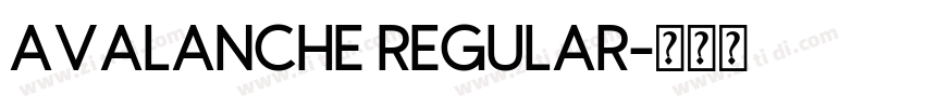Avalanche Regular字体转换